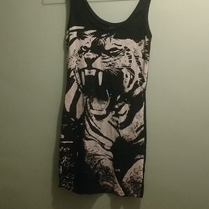 Tiger bodycon dress